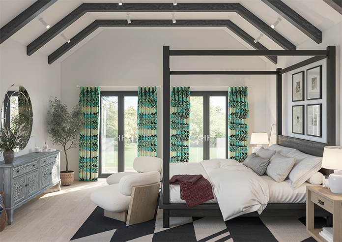 Faded Glamour, Absinthe Black - Made To Measure Curtains - Image 14